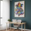 Abstract Ganesh art