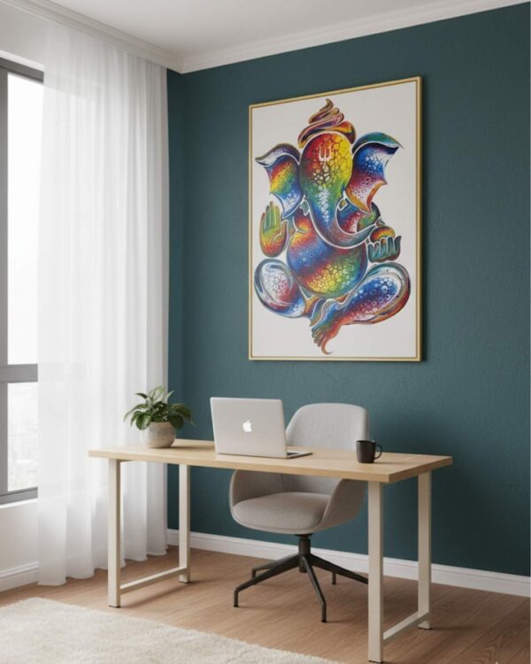 Abstract Ganesh art