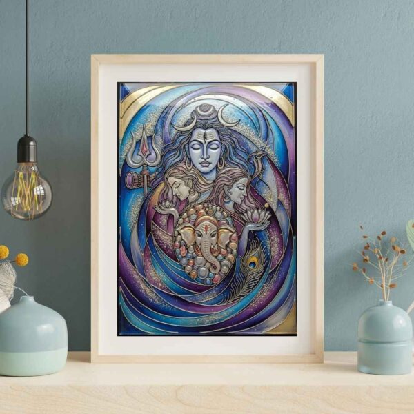 Divine Harmony: Shiva's Sacred Family