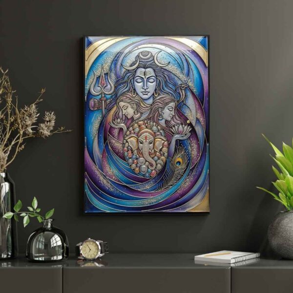 Divine Harmony: Shiva's Sacred Family