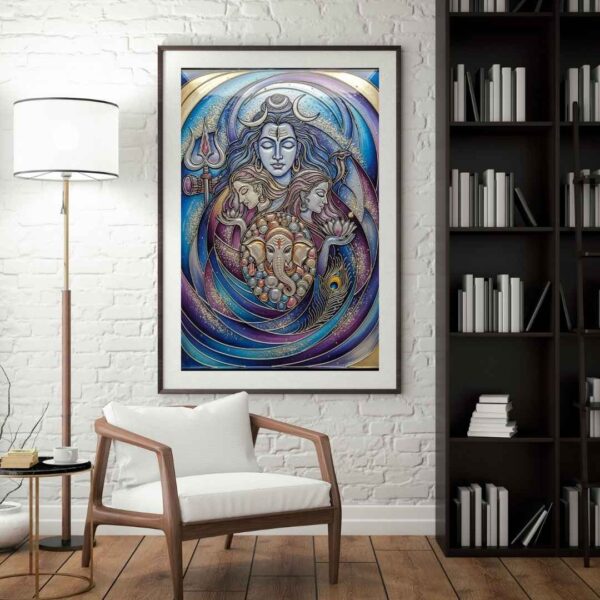 Divine Harmony: Shiva's Sacred Family