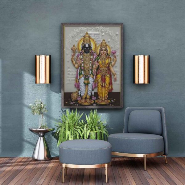 Venkateswara & Lakshmi: Divine Prosperity Blessing