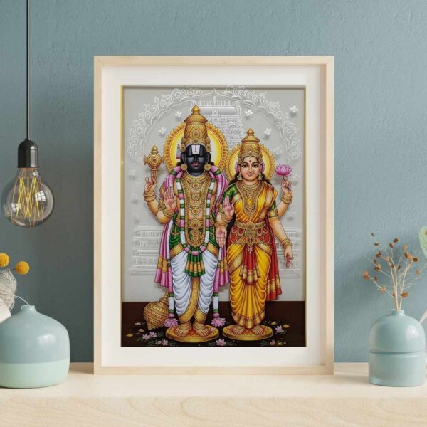 Venkateswara & Lakshmi: Divine Prosperity Blessing