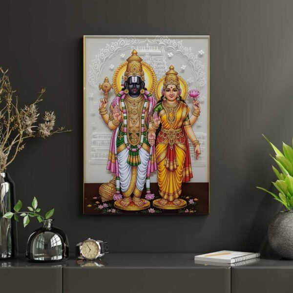 Venkateswara & Lakshmi: Divine Prosperity Blessing
